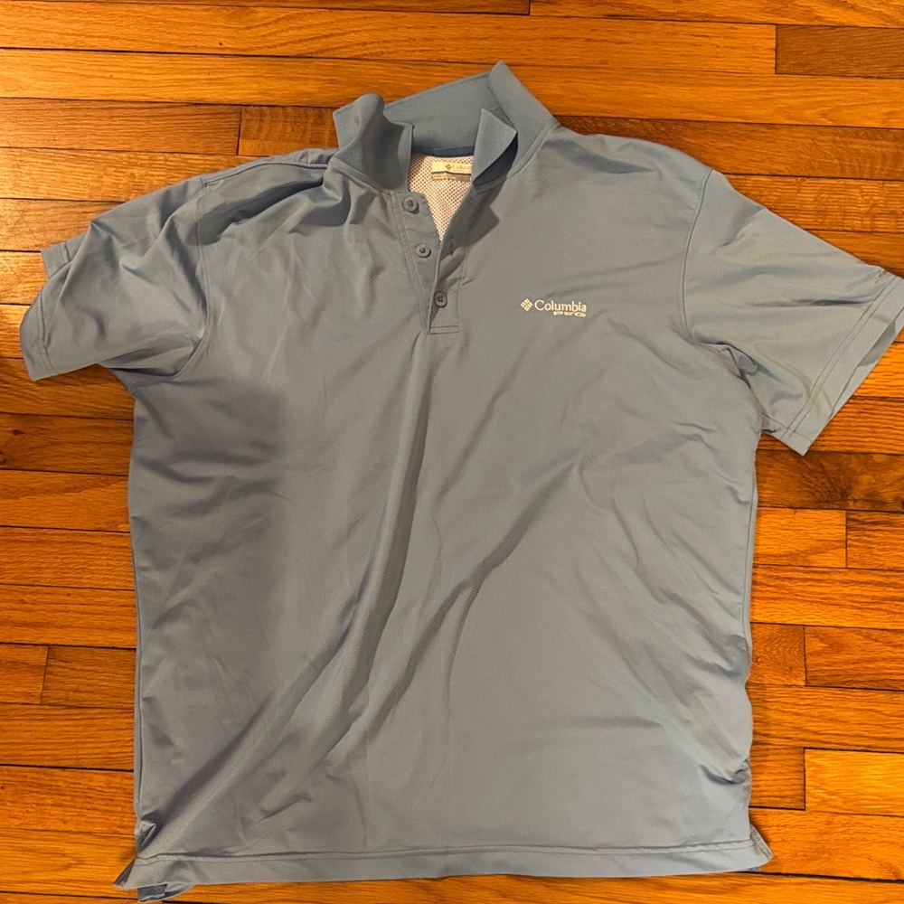 Columbia Men's Sky Blue Polo Shirt
